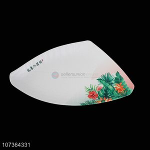 Good Quality Triangle Shape White Dinner Plate Melamine Tableware