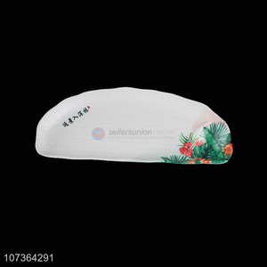 Creative Design White Melamine Plates Fashion Printing Dinner Plates