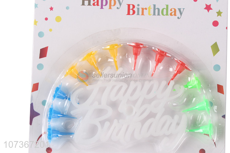 Good Quality Colored Birthday Cake Candle Party Candle And Holders