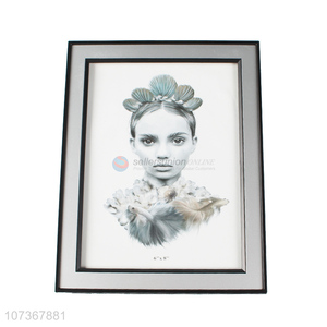 Most popular black border aluminum photo frame for home decoration