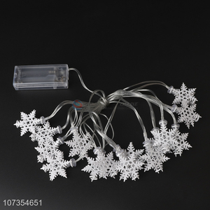 Best selling snowflakes shape christmas led lights chain string