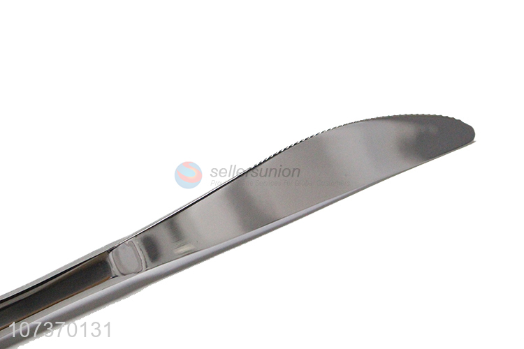 Wholesale cheap stainless steel dinner knife metal table knife flatware