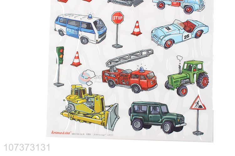 Suitable price reusable window static cling sticker transportation stickers