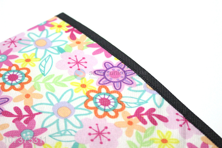 Popular products flower printed foldable non-woven storage box for home decoration