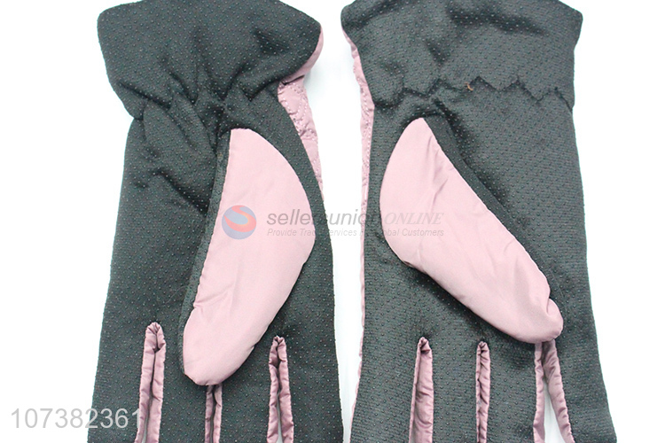 Top Selling Winter Warm Fashion Women Full Finger Gloves