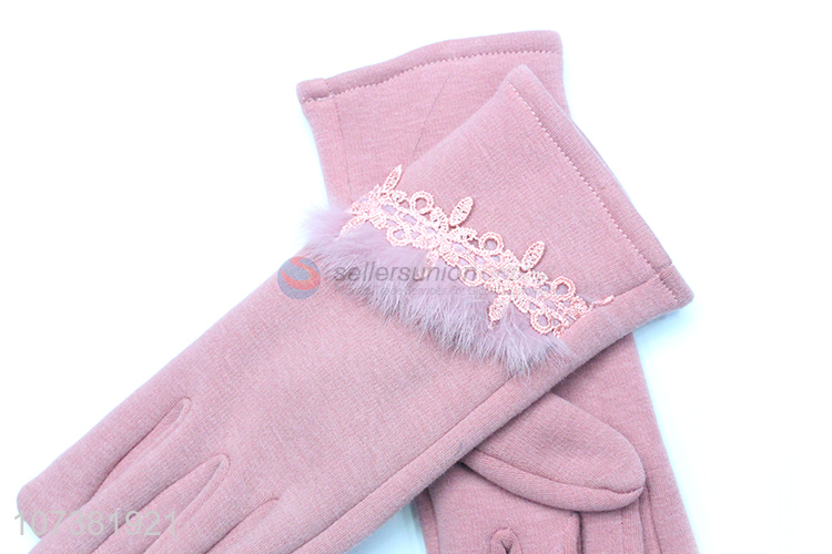 Most Popular Ladies Winter Warm Gloves Mirco Velvet Gloves