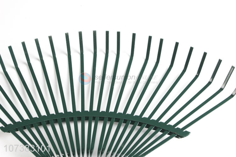 Latest arrival iron leaf rake head lawn pitchfork gardening tools