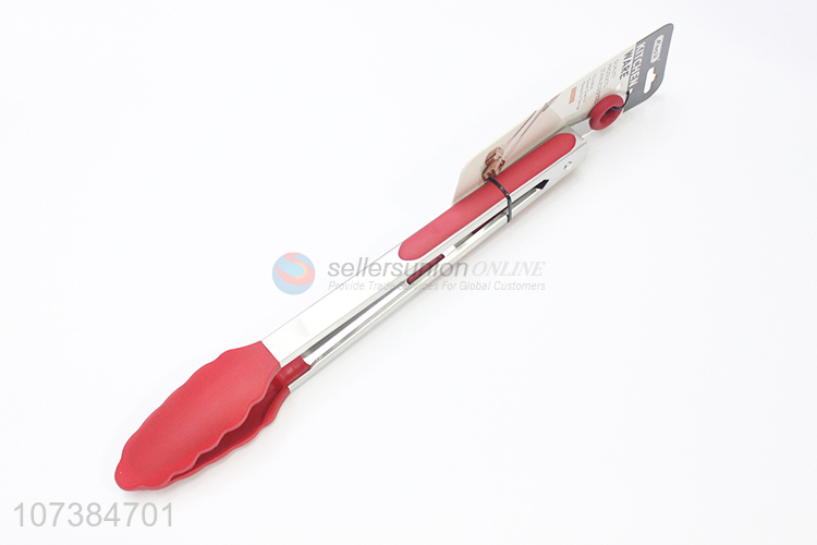 Factory price 12 inch stainless steel food tong cake tongs grill tongs