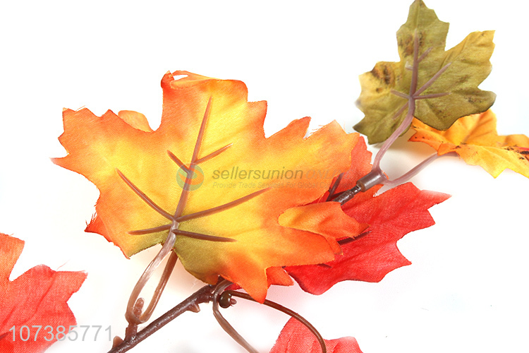 Bottom price garden decoration artificial maple leaf false leaf