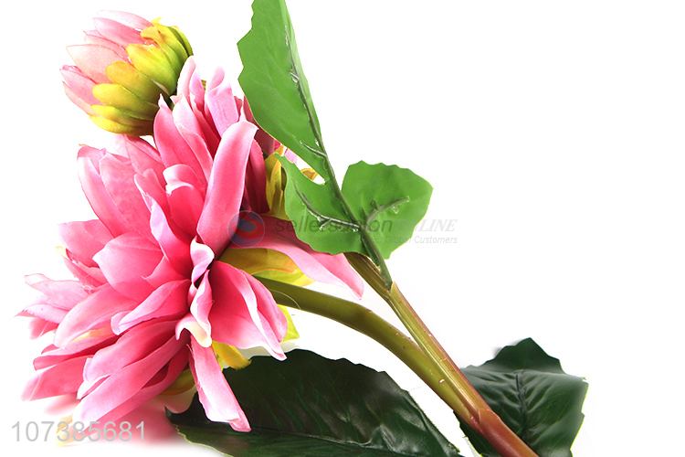 Hot sale indoor decoration lifelike dahlia flowers artificial flower