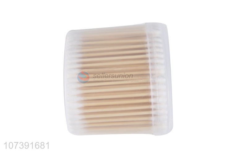 Low Price 220Pcs Double Heads Wooden Stick Cotton Swabs