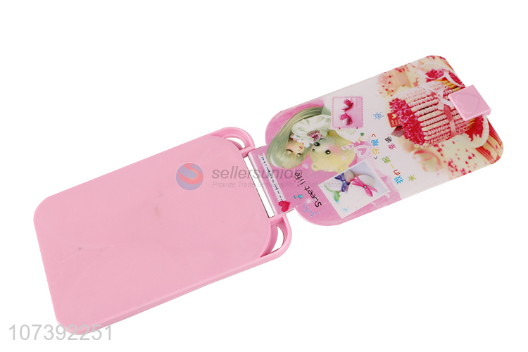 Suitable Price Portable Plastic Pocket Compact Mirror Comb Set