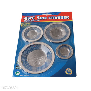 Hot Selling 4 Pieces Stainless Steel Sink Strainer Set