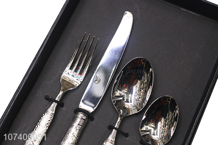 Wholesale popular upscale stainless steel tableware cutlery gift box