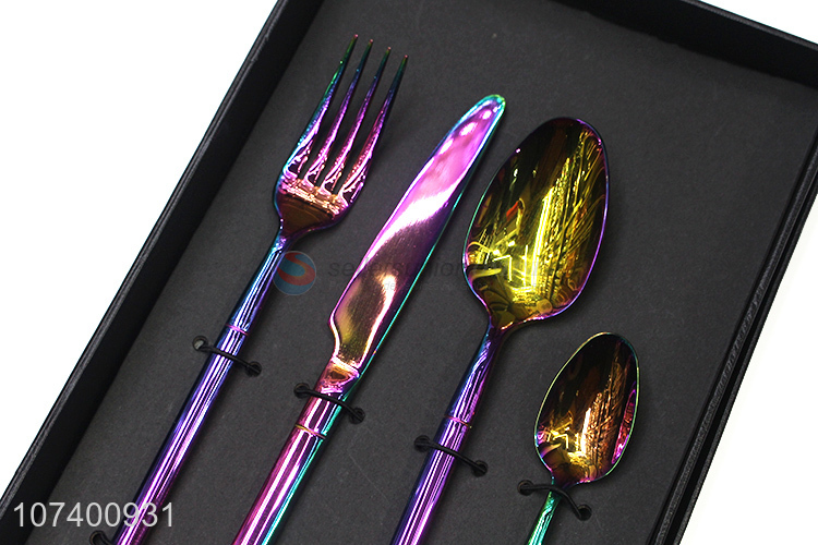 Best quality personalized 4 pieces stainless steel cutlery set