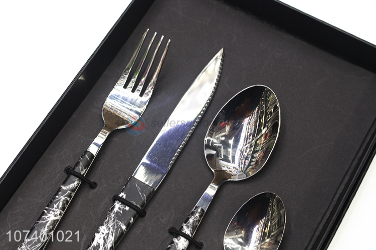 Professional supply stainless steel flatware set for wedding party decoration