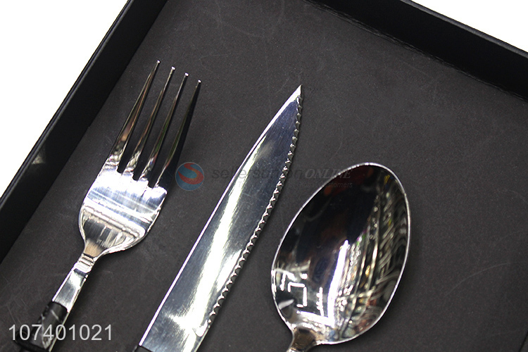 Professional supply stainless steel flatware set for wedding party decoration