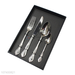 Good quality luxury stainless steel cutlery metal tableware set
