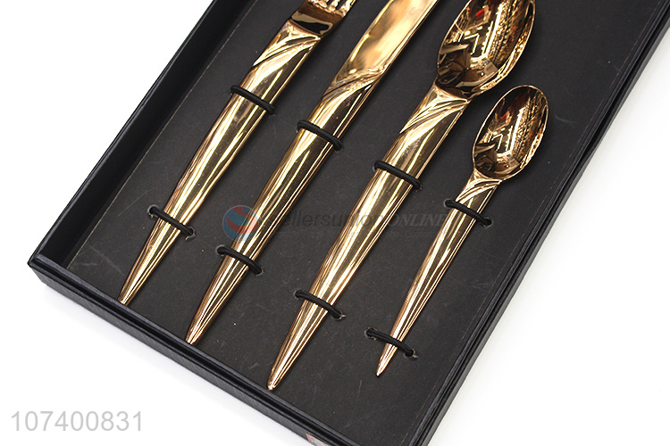 High-class upscale stainless steel tableware cutlery gift box