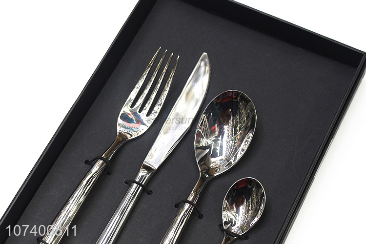Most popular personalized 4 pieces stainless steel cutlery set