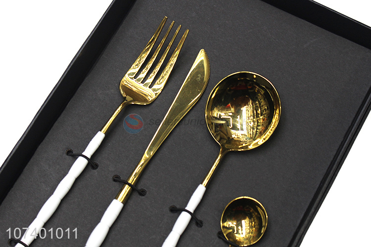 Wholesale price upscale stainless steel tableware cutlery gift box