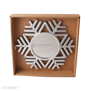 Modern design snowflake shaped hanging mirror wall mounted decorative mirrors