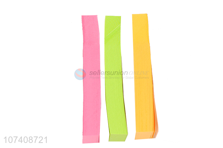 Promotional cheap utility school stationery fluorescent paper sticky notes