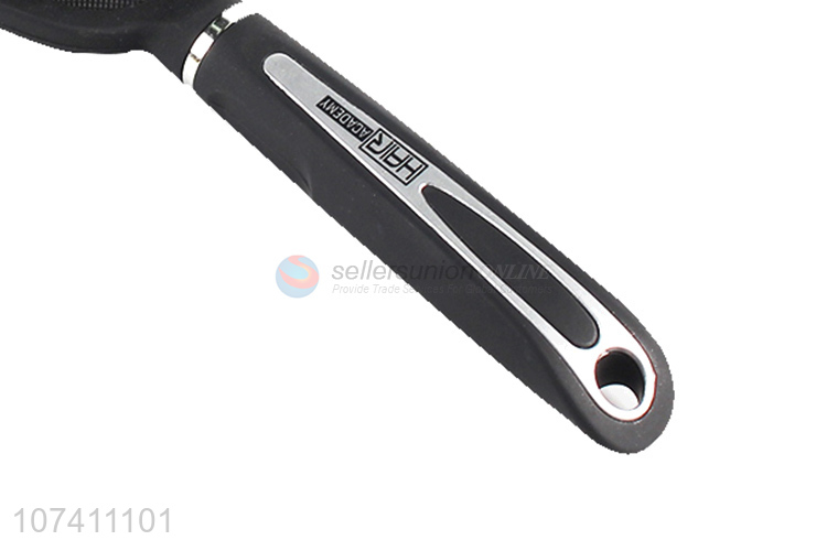 Best selling black silver air cushion comb paddle hair brush