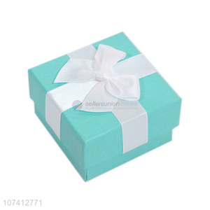 Good market jewelry gift <em>box</em> necklace ring <em>packing</em> <em>box</em> with ribbon