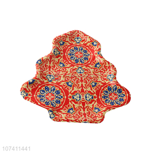 Top sale creative household plate with christmas tree shape