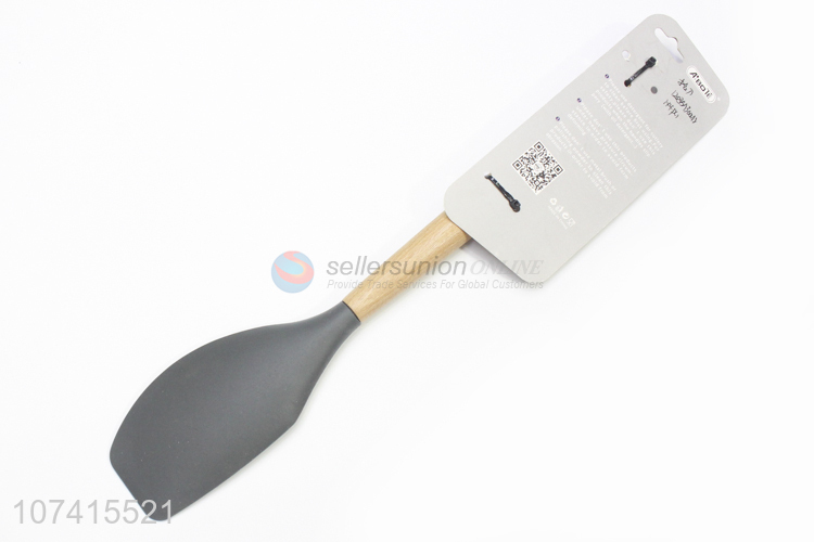 Promotional Eco-Friendly Wooden Handle Kitchen Silicone Scraper