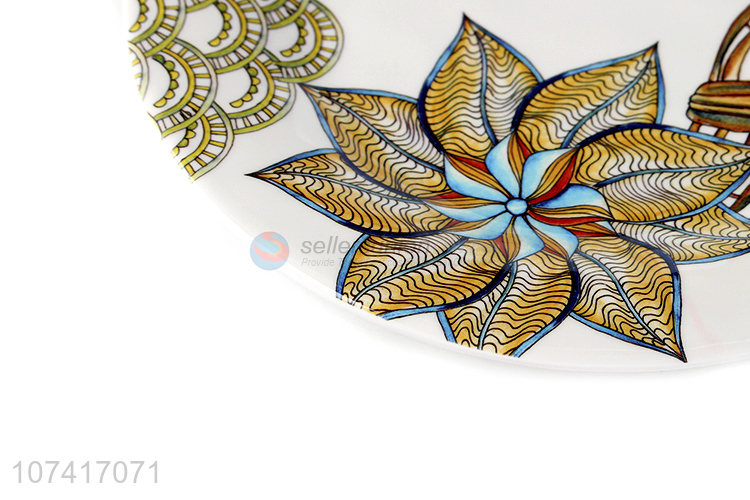 Factory Sell Round Melamine Plate Popular Melamineware