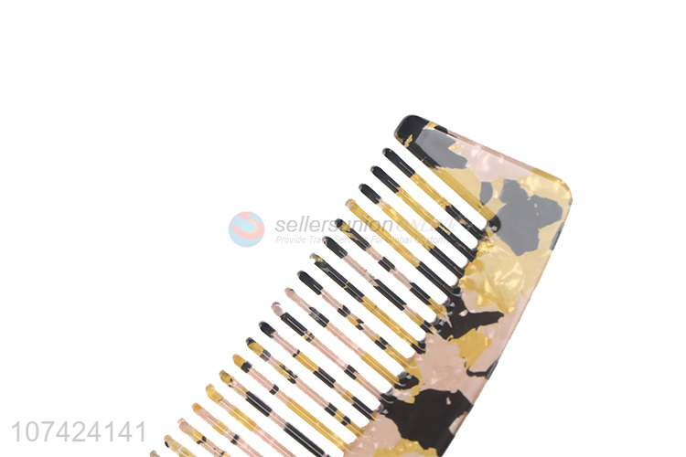 Suitable price fashionable cellulose acetate sheet comb for ladies