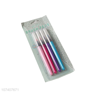 Latest arrival plastic highlighter brush pens for writing and drawing