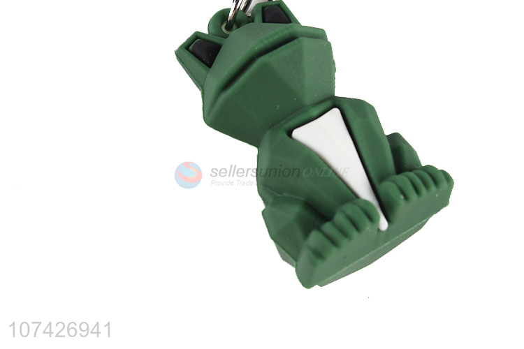 Unique Design Cartoon Frog PVC Keychain Key Ring