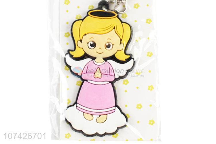 Fashion Style Soft PVC Keychains Cheap Key Ring