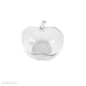 Unique Design Apple Shape Bowl Glass Salad Bowl