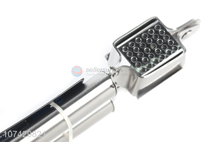 Low price kitchen tools stainless steel garlic crusher garlic press