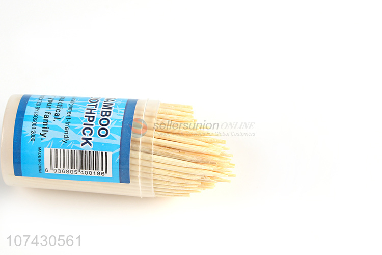 Good Quality Family Use 165Pcs Disposable Natural Bamboo Toothpicks