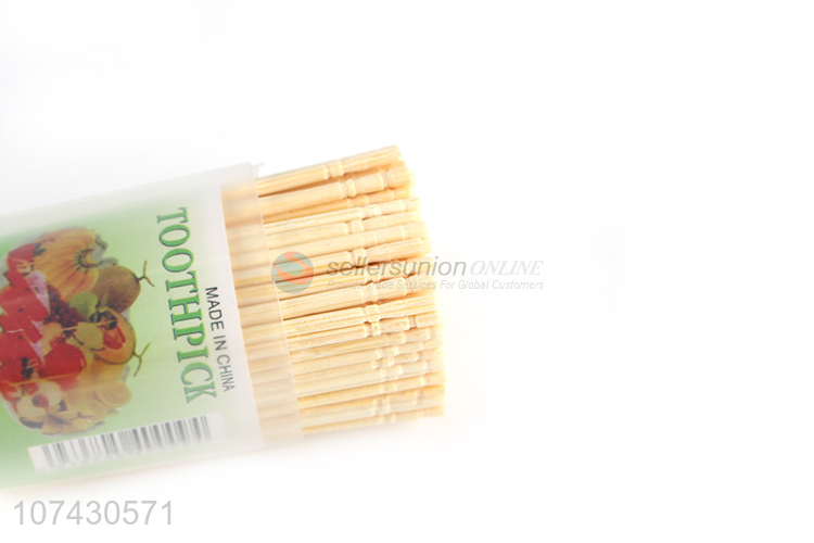 Suitable Price 180Pcs Natural Bamboo Toothpicks Cheap Disposable Toothpick