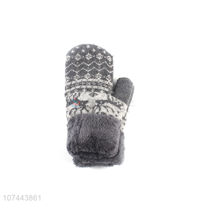 Good Quality Winter Thickened Warm Gloves Soft Woollen Gloves