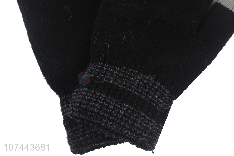 Good Quality Winter Warm Knitted Gloves For Adult