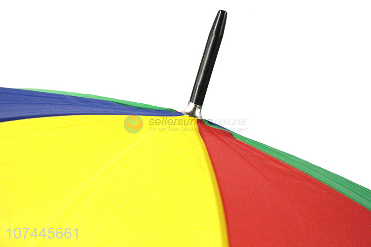 Portable Colorful Windproof Straight Umbrella Rain Umbrella