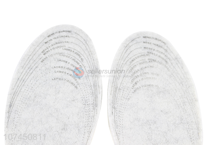 Contracted Design Thermal Aluminum Foil Warm Felt Insole For Shoe