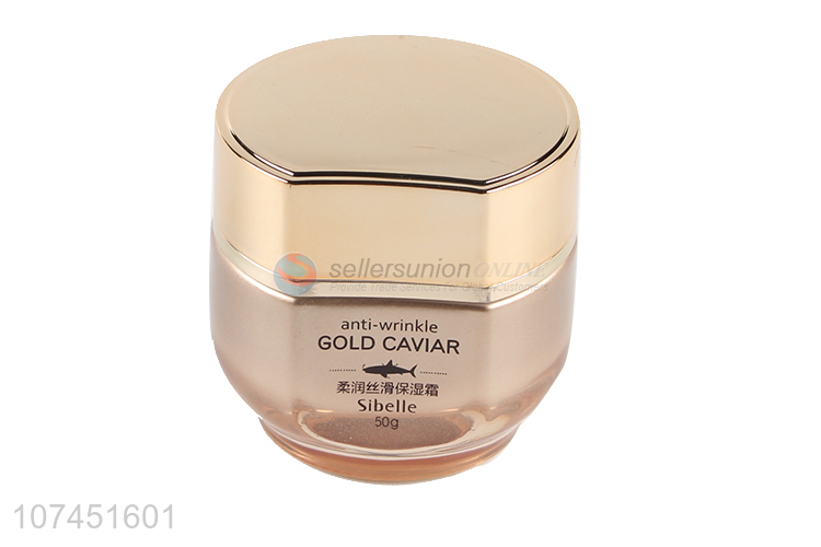 Wholesale 50G Gold Caviar Anti-Wrinkle Soften Silky Moisturizing Cream