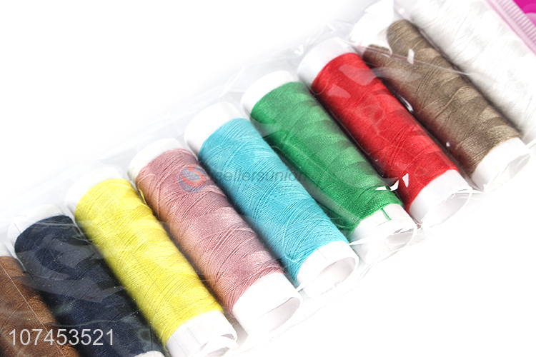 High Quality 10 Pieces Mixed Color Sewing Thread Set