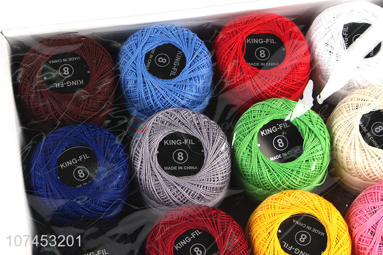 Hot Selling 20G Pure Color Cotton Twine Sewing Thread Set