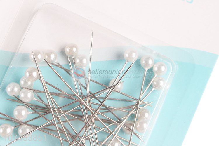 Custom 30 Pieces White Ball Head Sewing Straight Pins