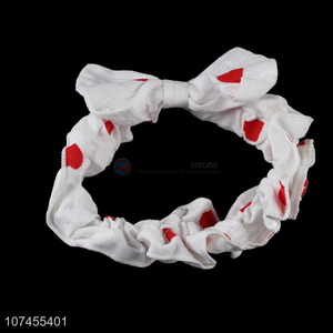 Hot Sale Bowknot Hair Band Cartoon Cotton Headband