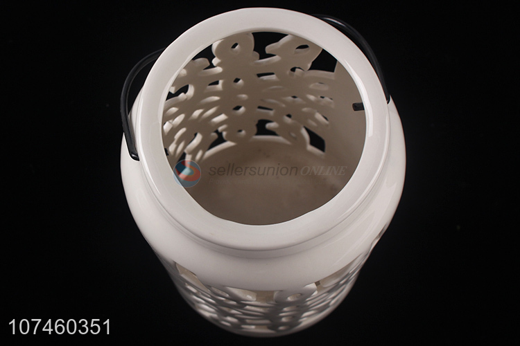 Good Quality Ceramic Storm Lantern Fashion Porcelain Craft